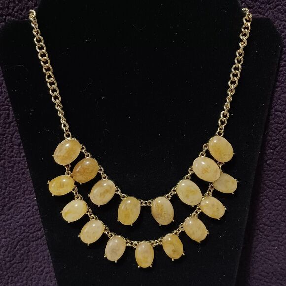 HEY VIV! Vintage Two Tiered Bib Style Necklace, 21" - Picture 1 of 5